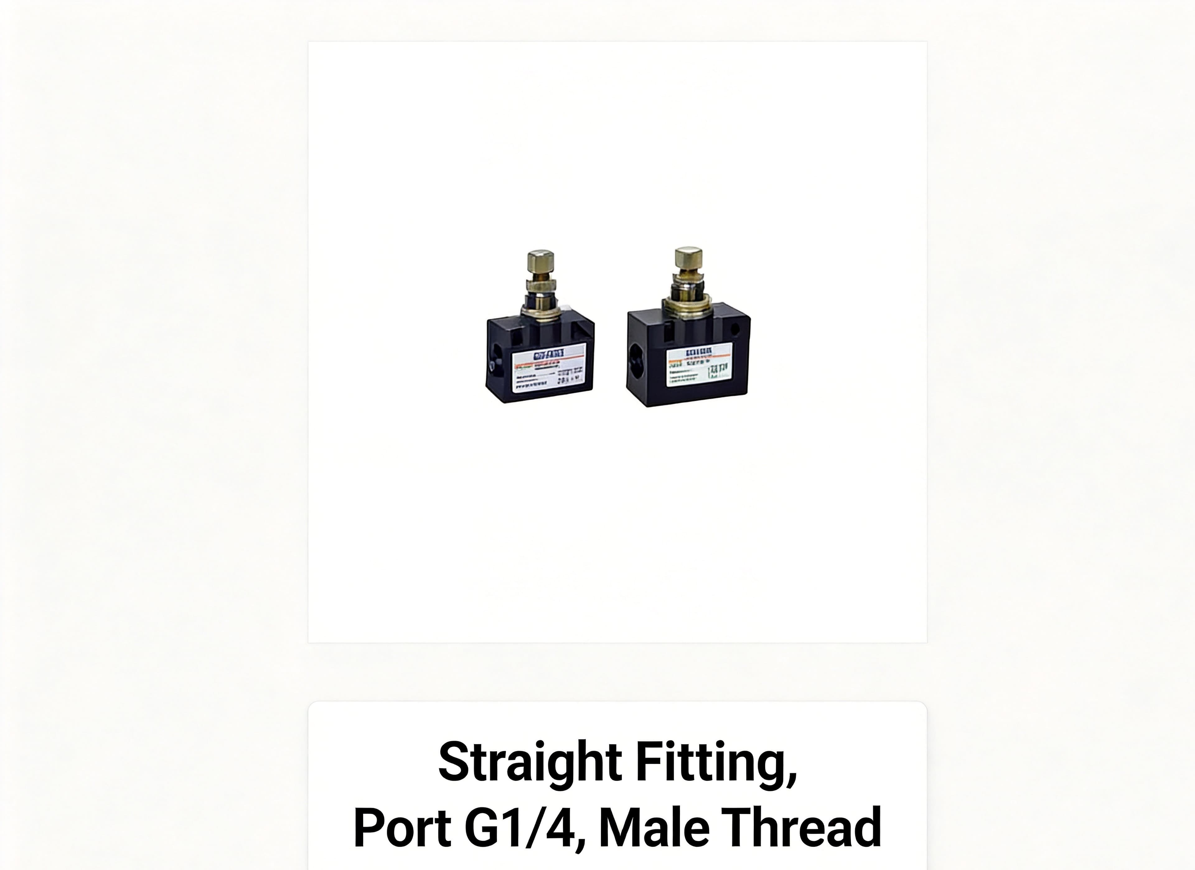 Straight Fitting homepage category entry for Quick Connect Fittings pneumatic products, model matching, and RFQ sourcing