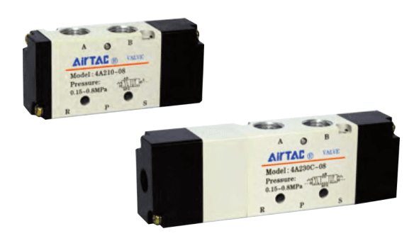 4A200 two-position and three-position air-pilot valves
