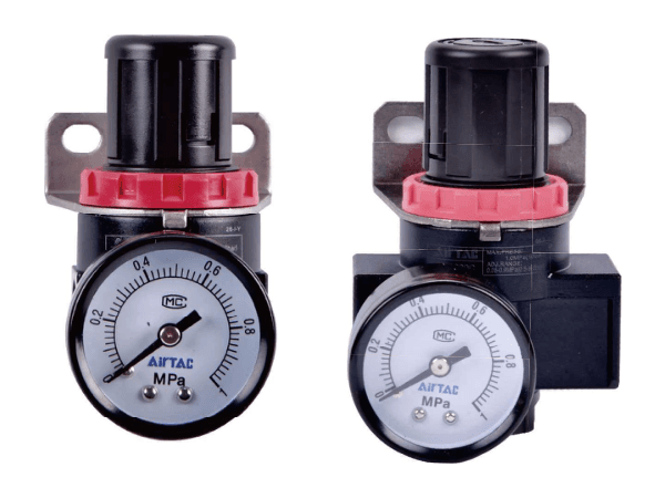 AR A-series regulator left; BR B-series regulator right
