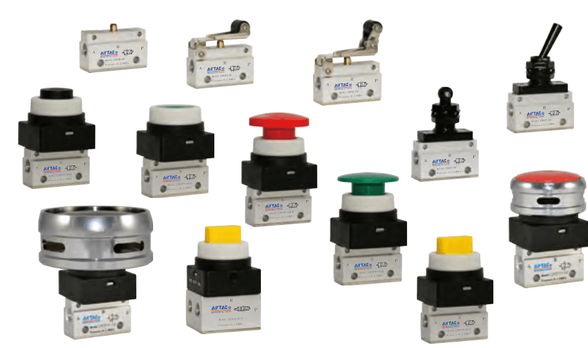 CM3 family overview with distinct actuator heads