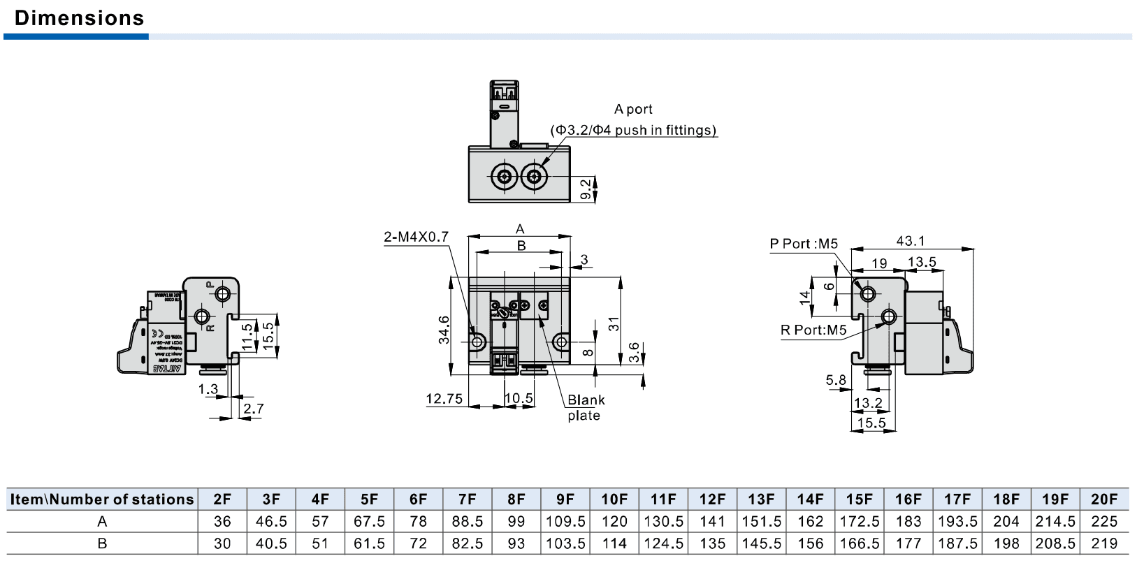 CPV10M official manifold ordering and installation reference