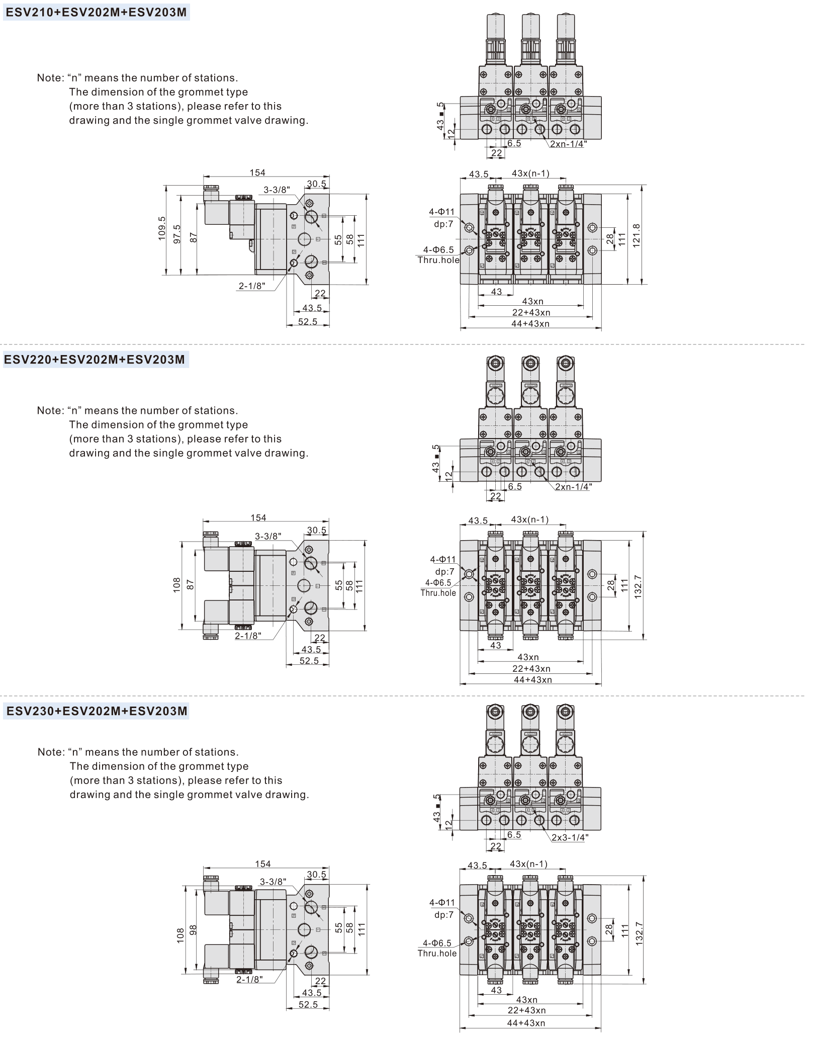 AirTAC ESV manifold 200 assembly