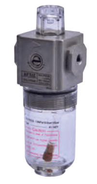GAL100 compact lubricator photograph with PC oil bowl