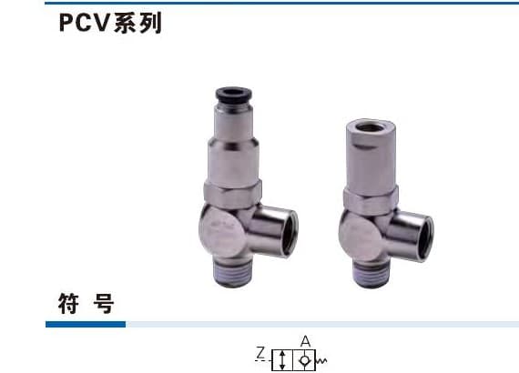 PCV Check Non-Return Valve series reference image for Quick Coupler pneumatic products, model matching, and RFQ sourcing