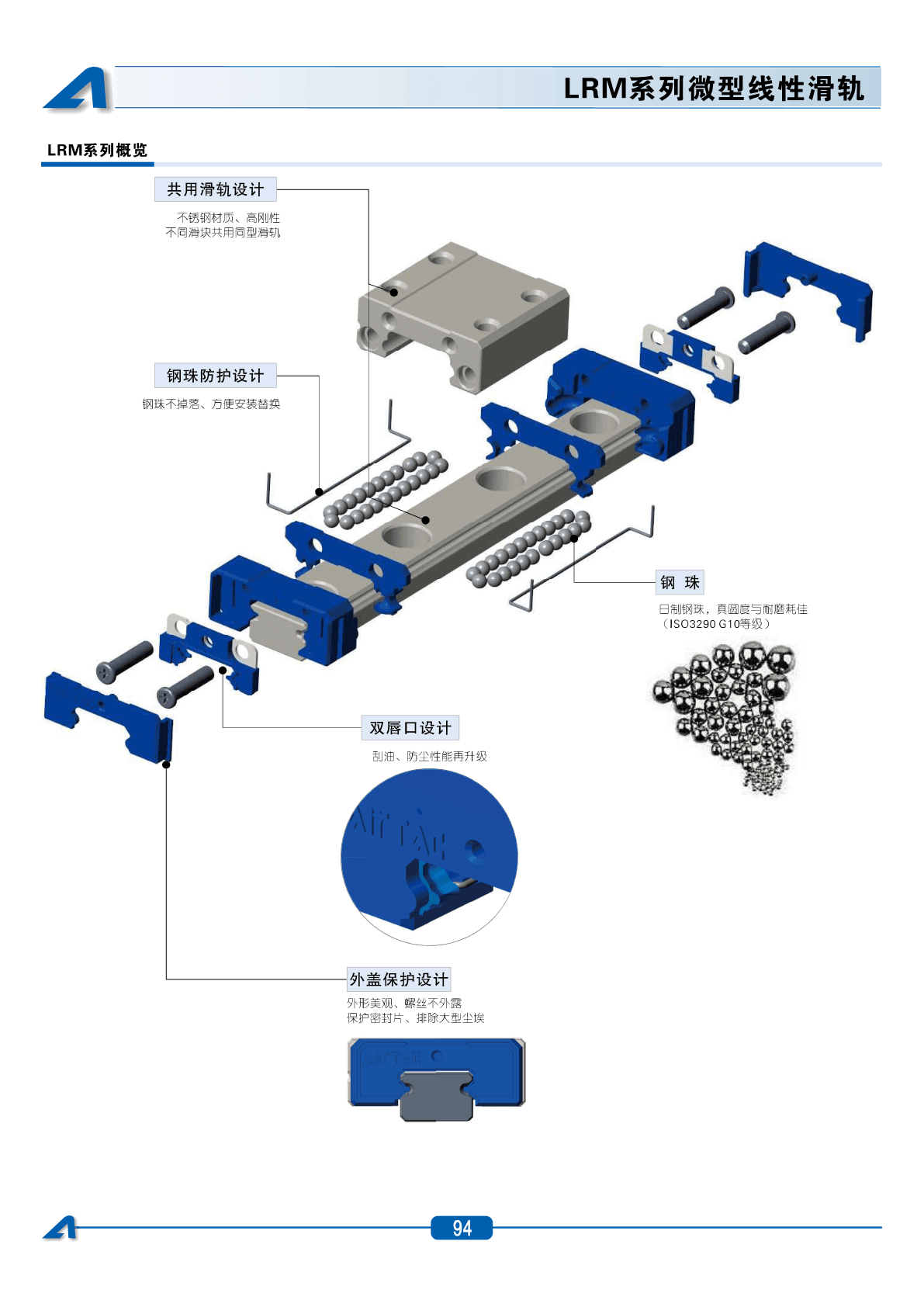 LRM系列微型线性滑轨