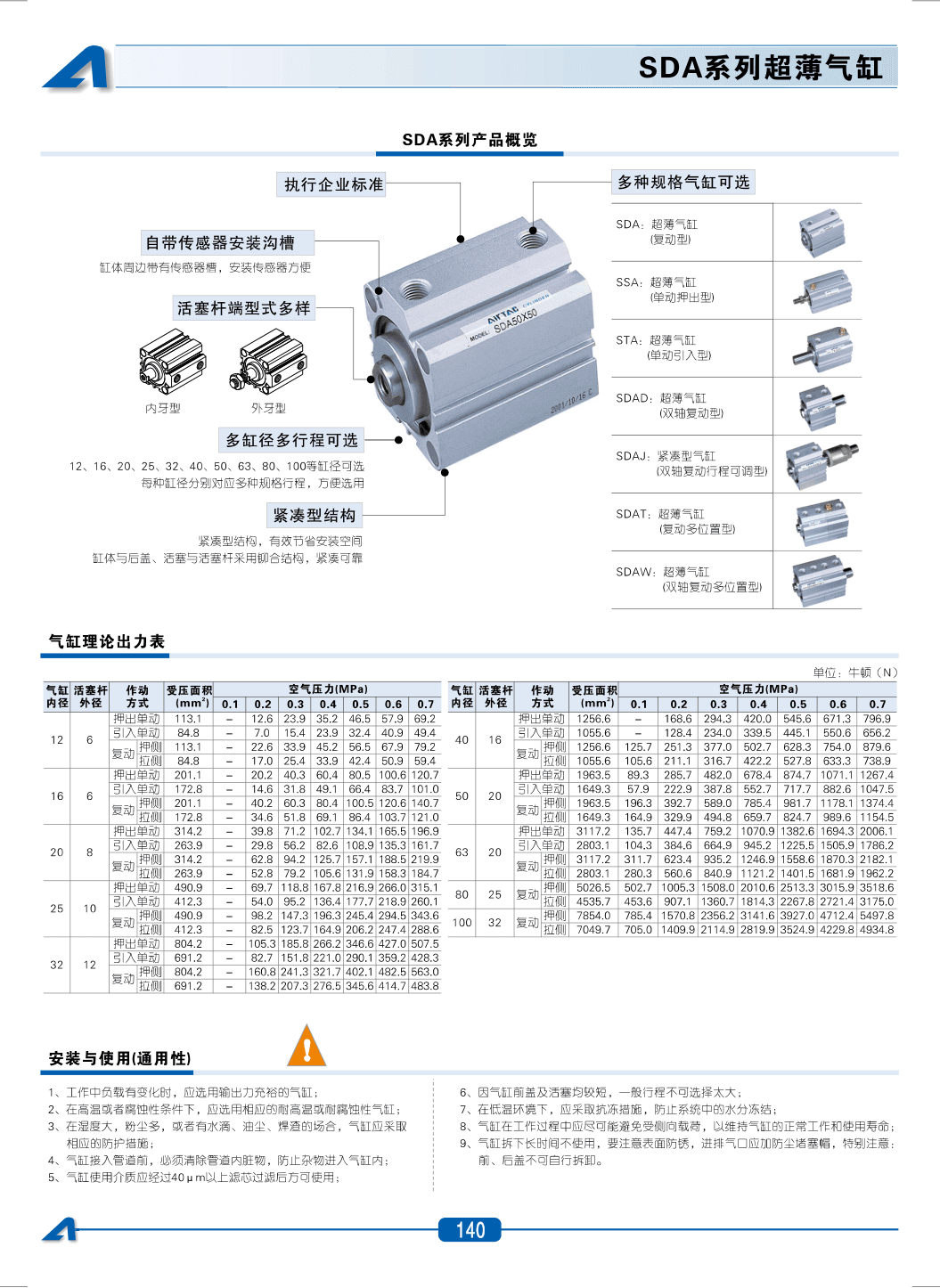 SDA系列气缸