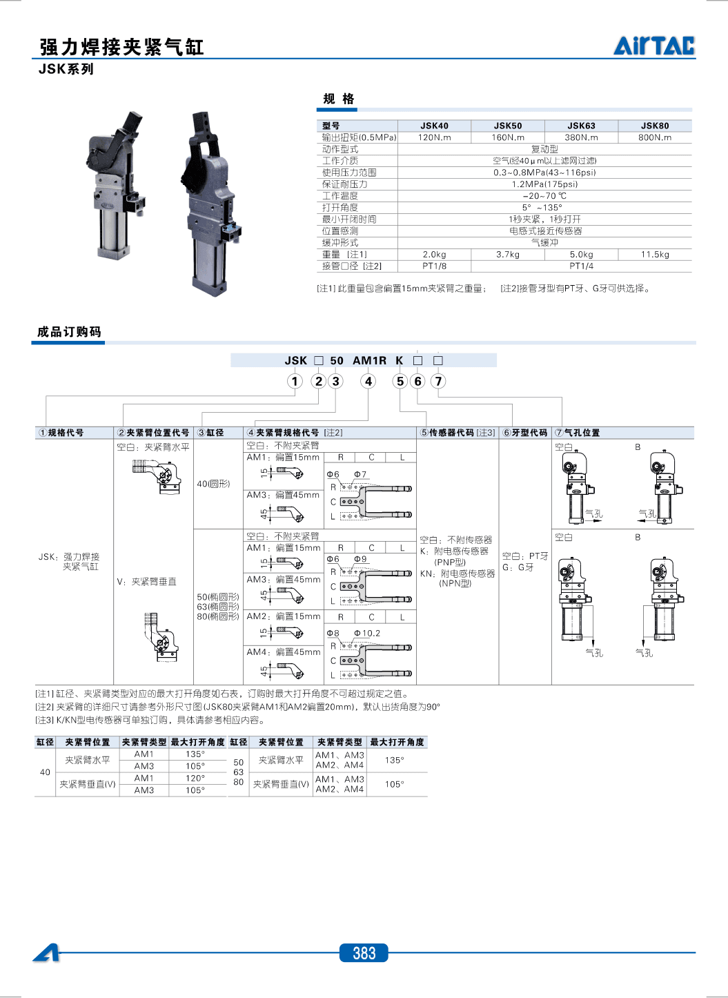 AirTAC JSK Welding Clamp Cylinder Sourcing